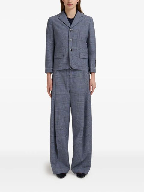Marni checked blazer - Blue