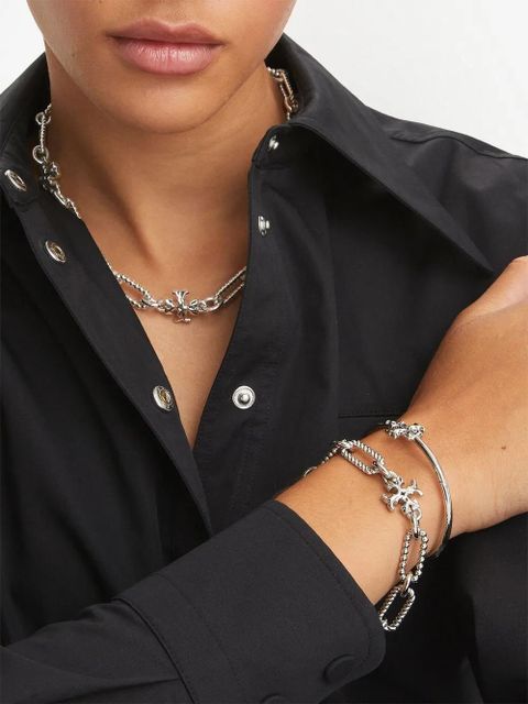 Tory Burch Eleanor hinged cuff - Silver - zdjęcie produktu nr 2