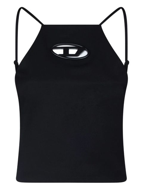 Diesel cut-out logo-embellished top - Black