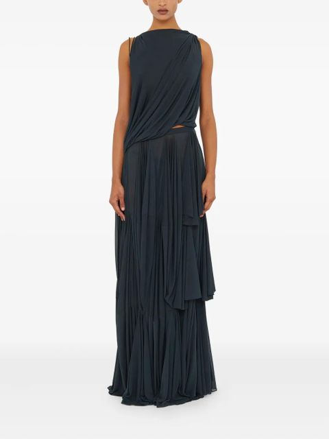 Christopher Esber Macrame silk knot top - Grey