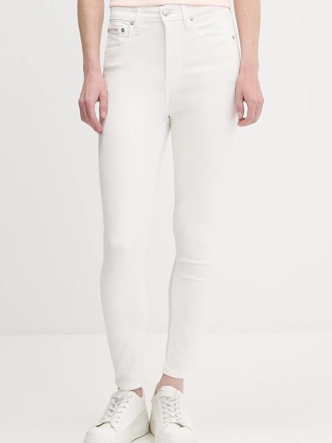 Calvin Klein Jeans jeansy damskie kolor biały LV047B795G - zdjęcie produktu nr 1