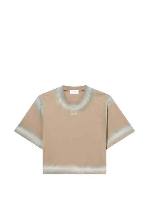 Off-White Spray Off Stamp T-shirt - Neutrals - zdjęcie produktu nr 1