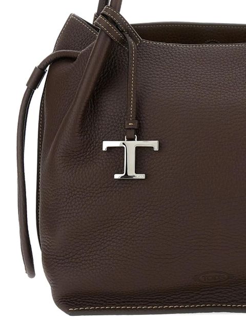 Tod's drawstring leather bucket bag - Brown