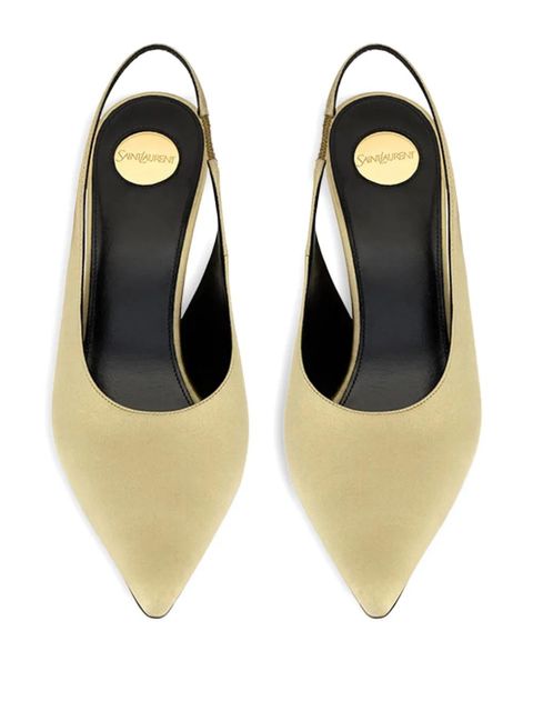 Saint Laurent 110mm L'entracte slingback pointed-toe pumps - Neutrals - zdjęcie produktu nr 2