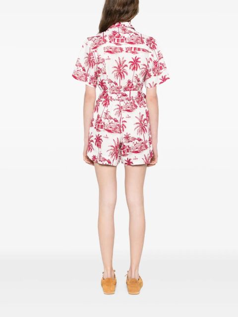 MC2 Saint Barth printed playsuit - Red
