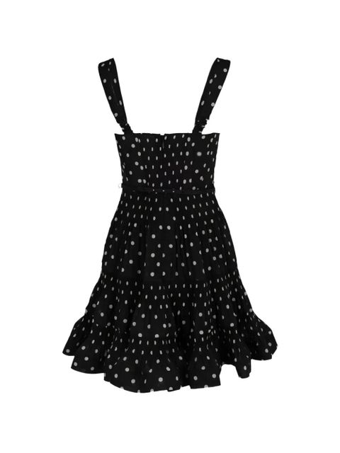ZIMMERMANN pleated draped mini dress - Black
