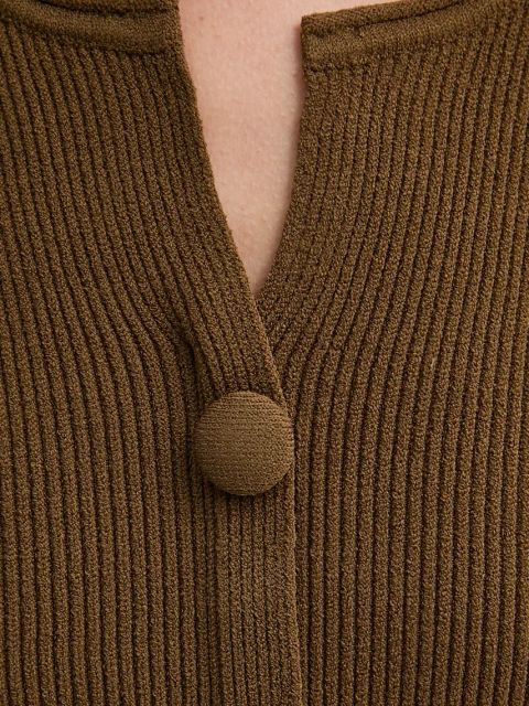 By Malene Birger kardigan FRANCINAS damski kolor zielony Q72575003