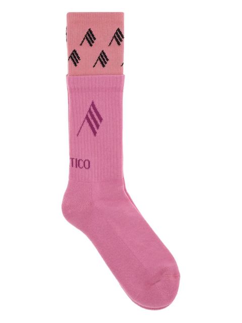 The Attico logo-detail socks - Pink - zdjęcie produktu nr 2