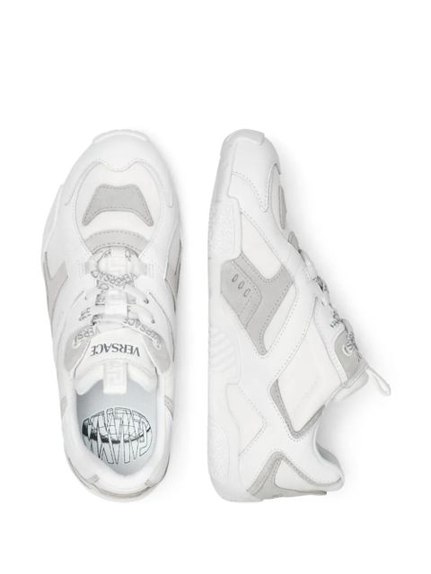 Versace Galaxia leather sneakers - White