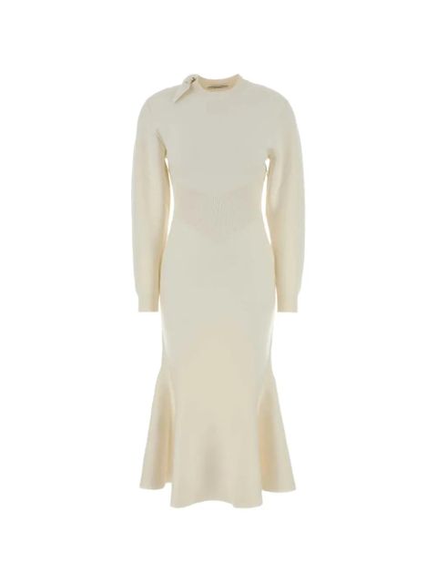 Givenchy bow-detail fluted midi dress - White - zdjęcie produktu nr 1