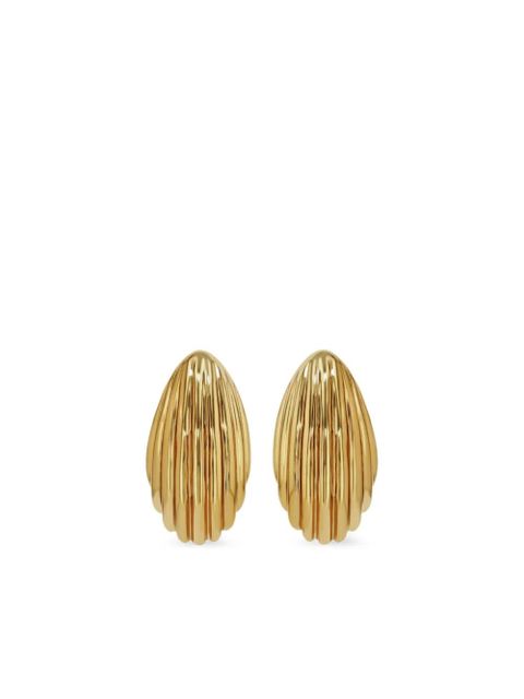 ANINE BING small Ribbed Drop earrings - Gold - zdjęcie produktu nr 1