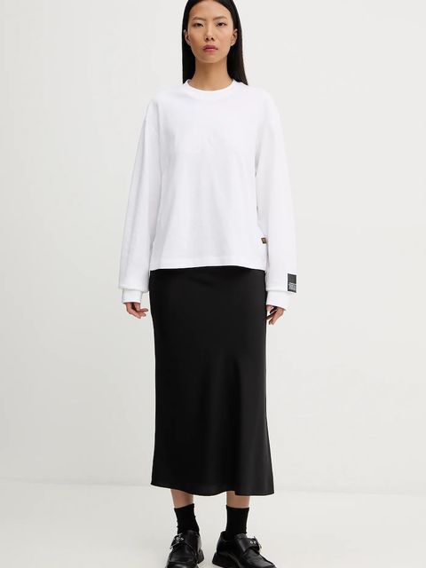 G-Star longsleeve bawełniany kolor biały D27977-C336