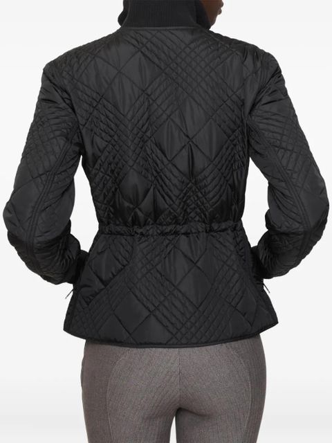 Burberry check-stitching jacket - Black