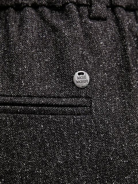 Mos Mosh spodnie BAI damskie kolor czarny proste high waist 173860