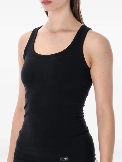 MM6 Maison Margiela ribbed tank top - Black