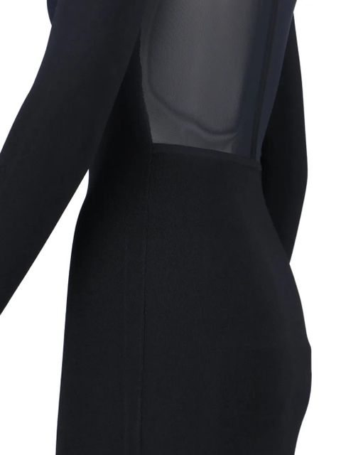 Max Mara long-sleeves maxi dress - Black