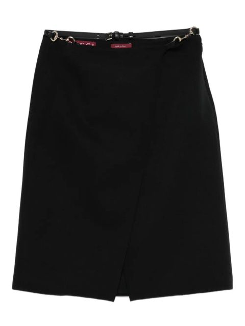 Gucci Horsebit-detail midi skirt - Black - zdjęcie produktu nr 1