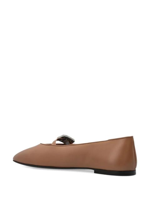 Giuseppe Zanotti Georgia Buckle ballet flats - Neutrals