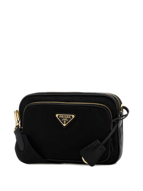 Prada top-zip cross body bag - Black