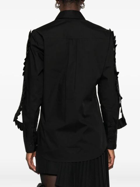Coperni ruffle-detailing shirt - Black