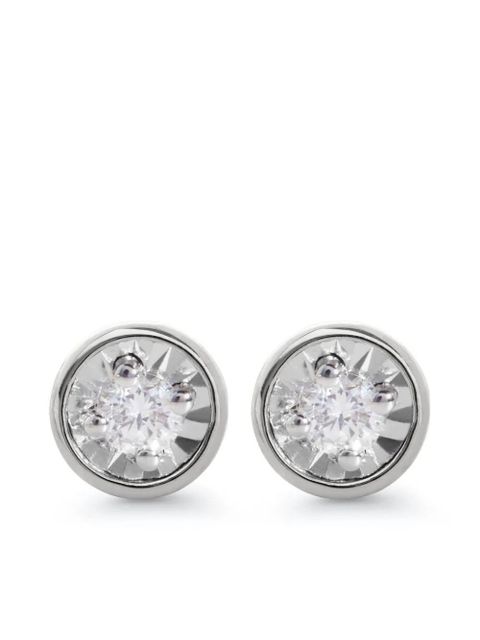 Monica Vinader diamond stud earrings - Silver - zdjęcie produktu nr 1