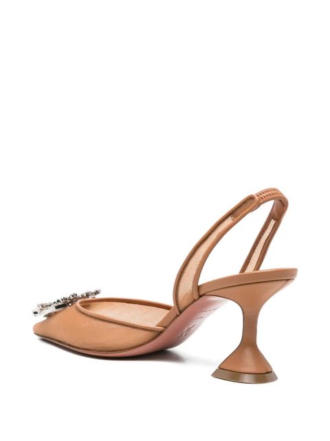 Amina Muaddi Begum embellishment pumps - Neutrals