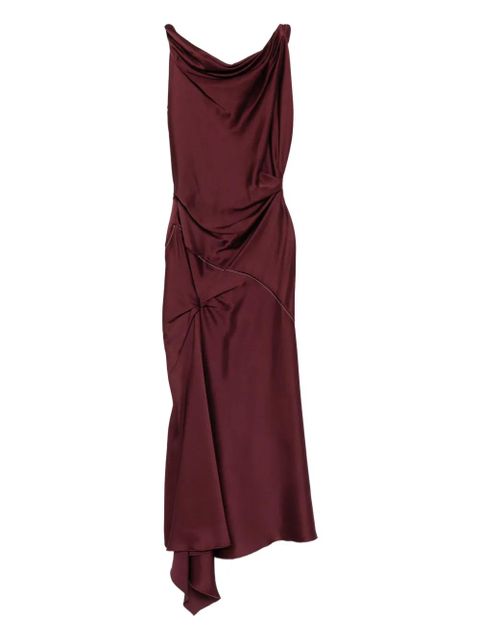 Victoria Beckham draped asymmetric dress - Red - zdjęcie produktu nr 1