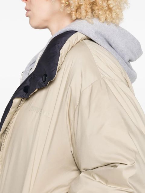 Miu Miu high-neck reversible puffer jacket - Neutrals