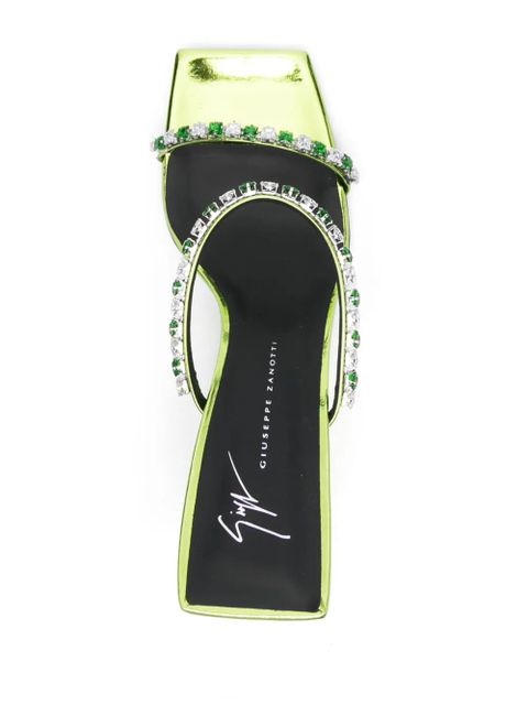 Giuseppe Zanotti Shangay 105mm leather sandals - Green