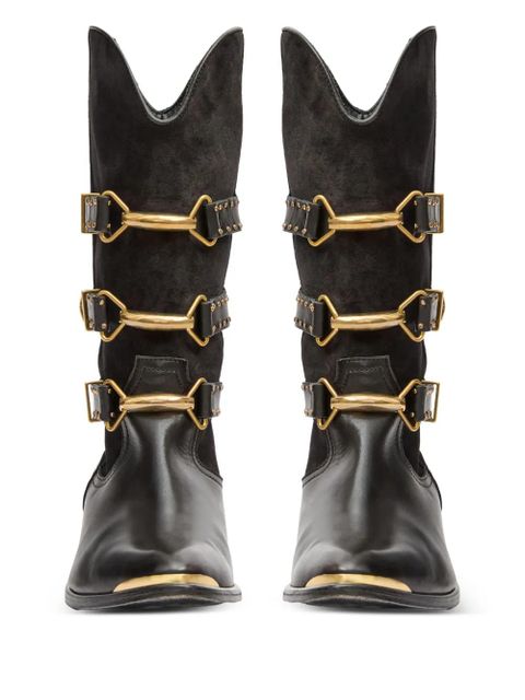 ISABEL MARANT Mexia buckle-fastening boots - Black