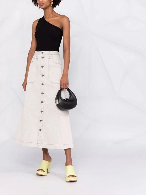 Osoi polished-finish tote bag - Black