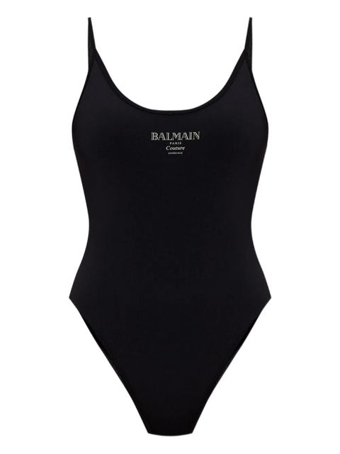 Balmain logo-print swimsuit - Black - zdjęcie produktu nr 1