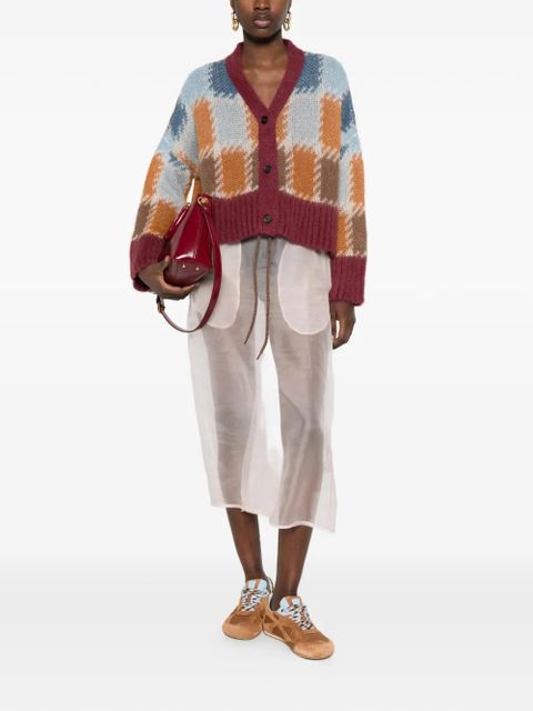 Marni V-neck cardigan - Red - zdjęcie produktu nr 2