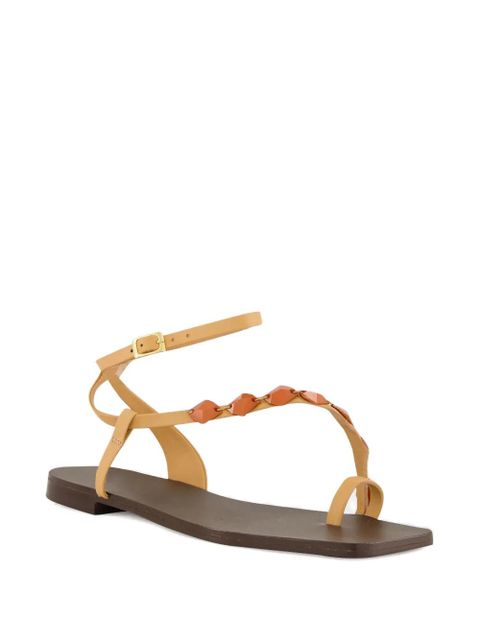 Johanna Ortiz Dazzling leather crest sandals - Neutrals - zdjęcie produktu nr 2