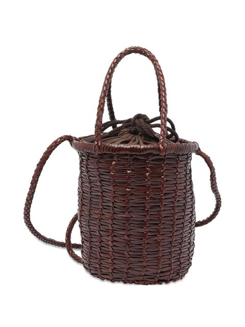 DRAGON DIFFUSION Lina leather bucket bag - Brown