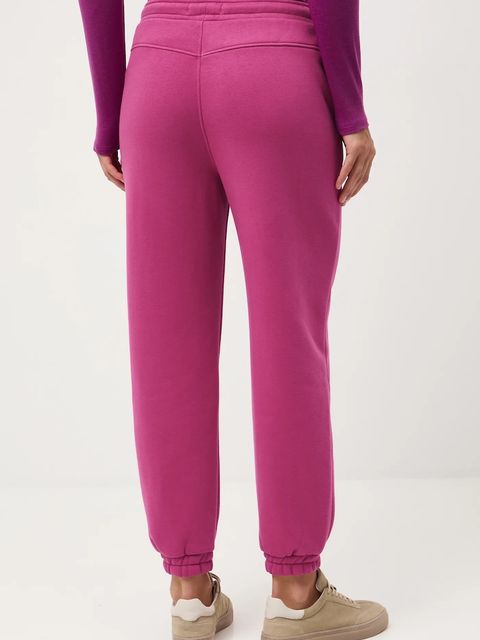 Medicine spodnie dresowe damskie kolor różowy gładkie