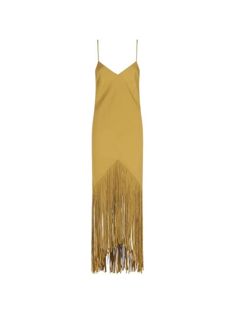 PINKO fringed asymmetric dress - Yellow - zdjęcie produktu nr 1