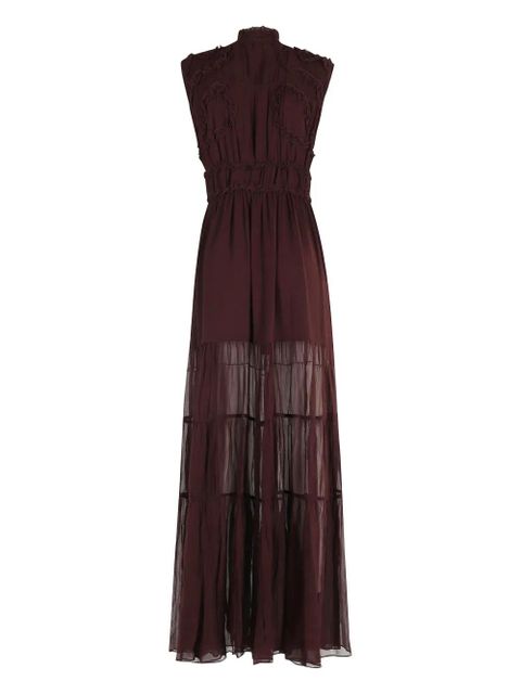 Ulla Johnson high-neck maxi dress - Brown - zdjęcie produktu nr 2