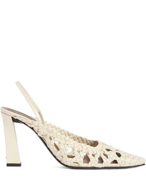Giuseppe Zanotti 90mm Brendha Cage pumps - White - zdjęcie produktu nr 1