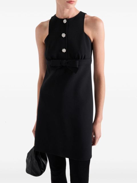 Prada sablé mini dress - Black