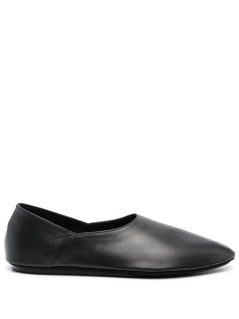 Jil Sander two-panel leather ballerina flats - Black - zdjęcie produktu nr 1