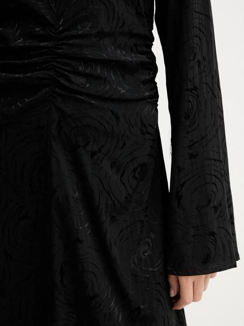 Gestuz sukienka kolor czarny mini rozkloszowana 10910606