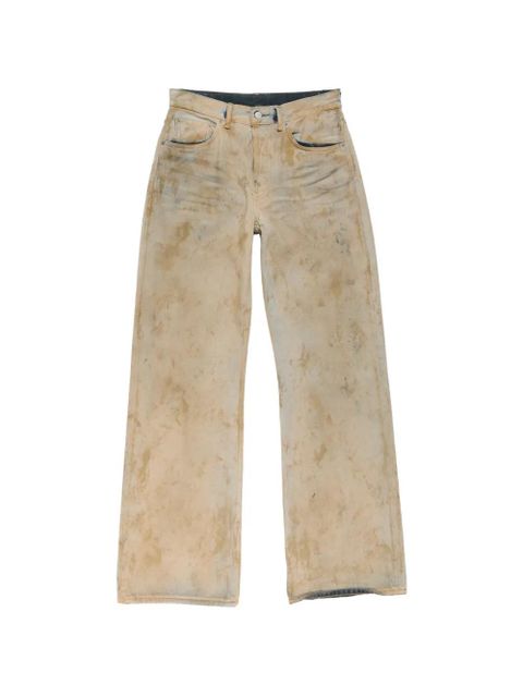 Acne Studios patch denim wide-leg jeans - Neutrals - zdjęcie produktu nr 1