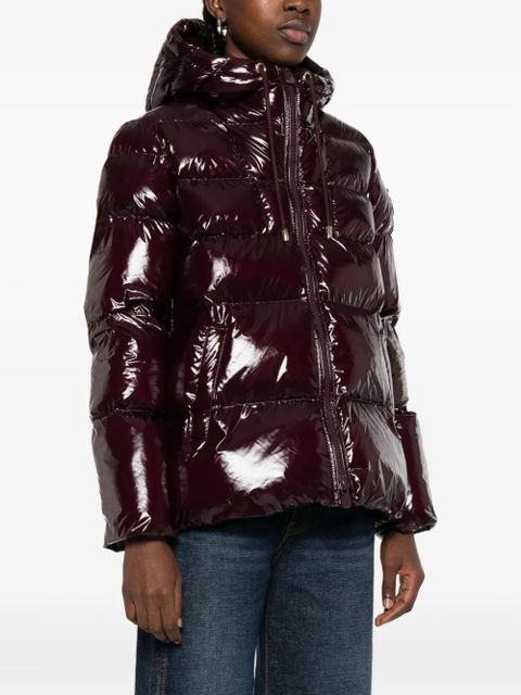 PINKO quilted hooded jacket - Purple