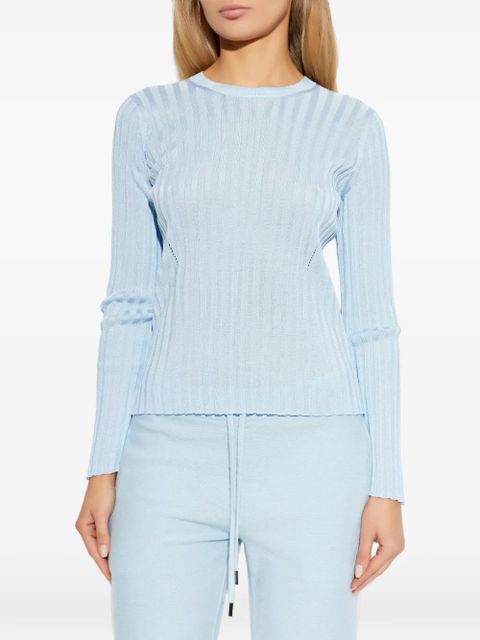 Versace ribbed-knit top - Blue - zdjęcie produktu nr 2
