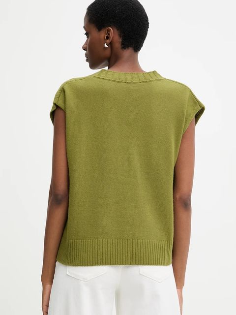 United Colors of Benetton kamizelka z dodatkiem wełny