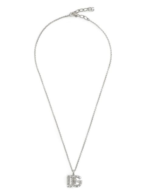 Dolce & Gabbana logo-pendant necklace - Silver - zdjęcie produktu nr 1