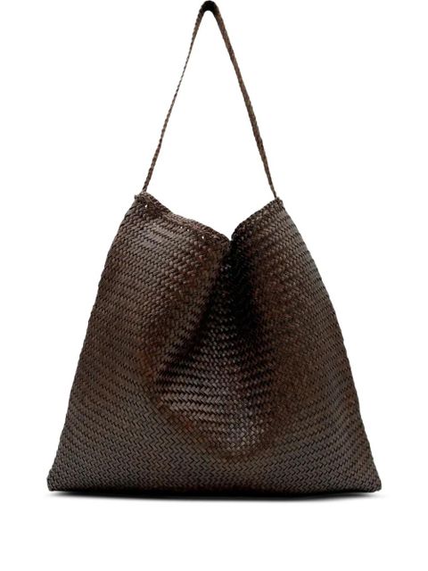 DRAGON DIFFUSION woven shoulder bag - Brown - zdjęcie produktu nr 1