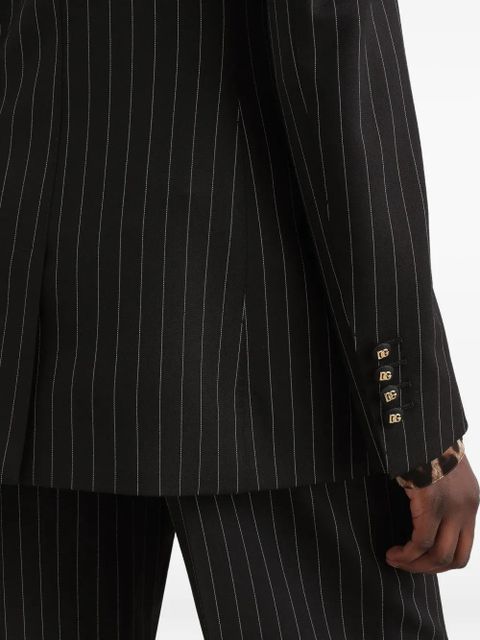 Dolce & Gabbana striped single-breasted jacket - Black