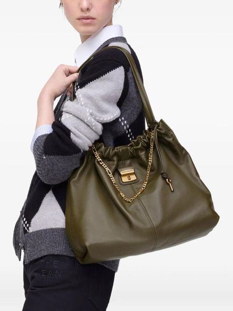 Marc Jacobs The Cristina chain-embellished drawstring tote bag - Green - zdjęcie produktu nr 2